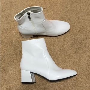 White Ankle Boots